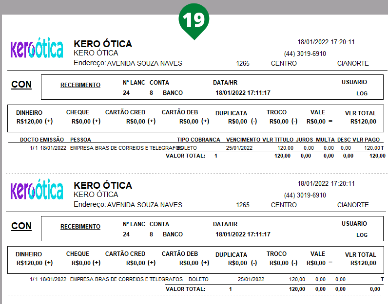 Como fazer um recebimento pelo gerenciador