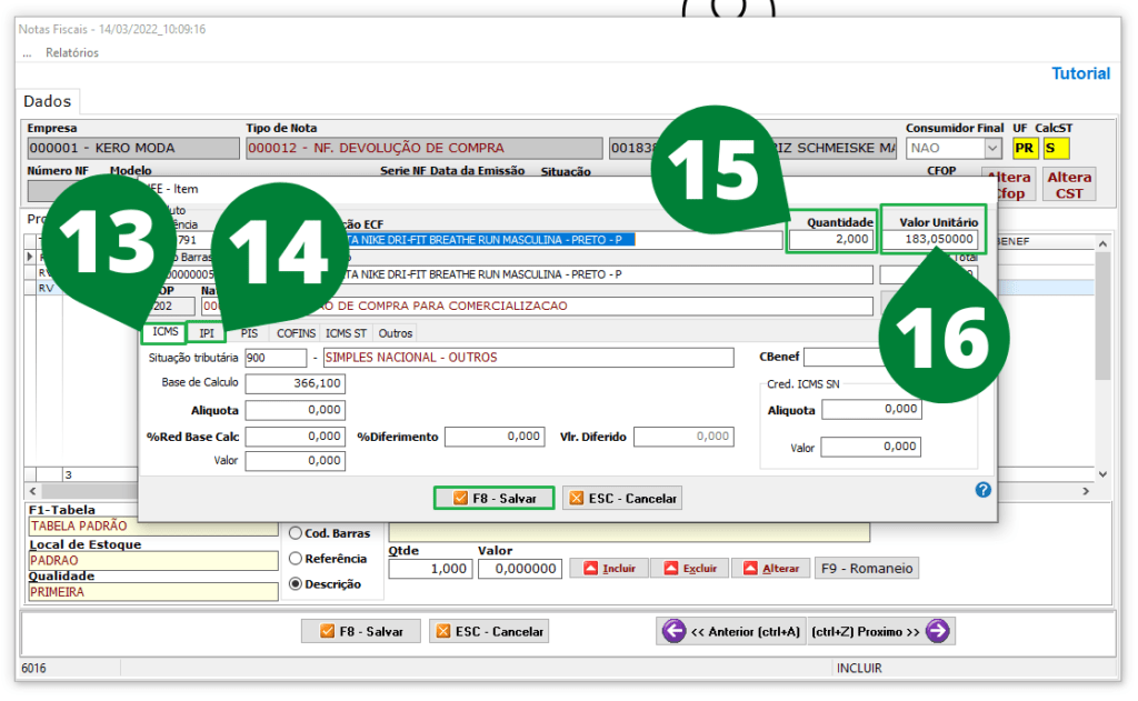 Como realizar uma nota de devolução ou garantia Avulsa