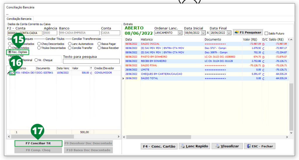 Conciliação Bancária
