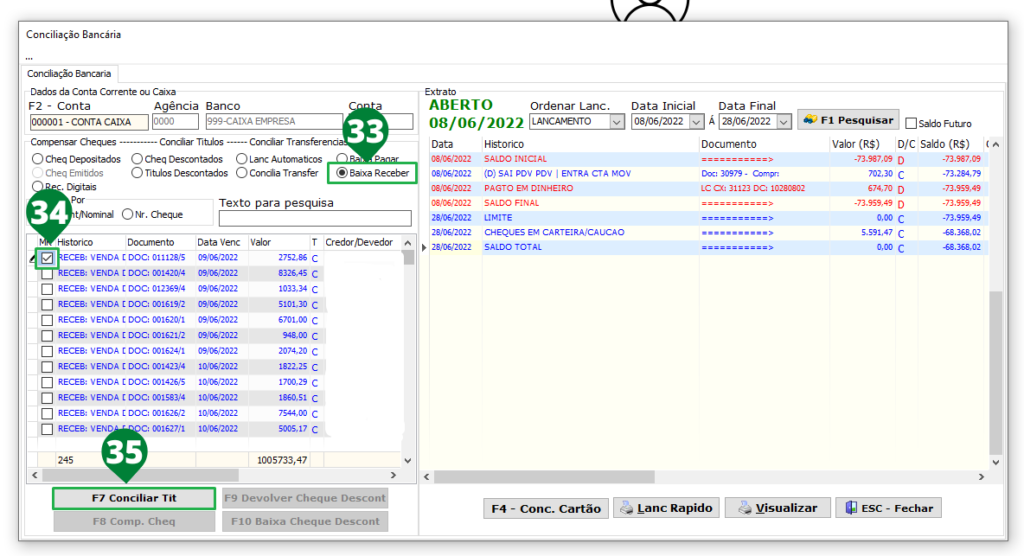 Conciliação Bancária