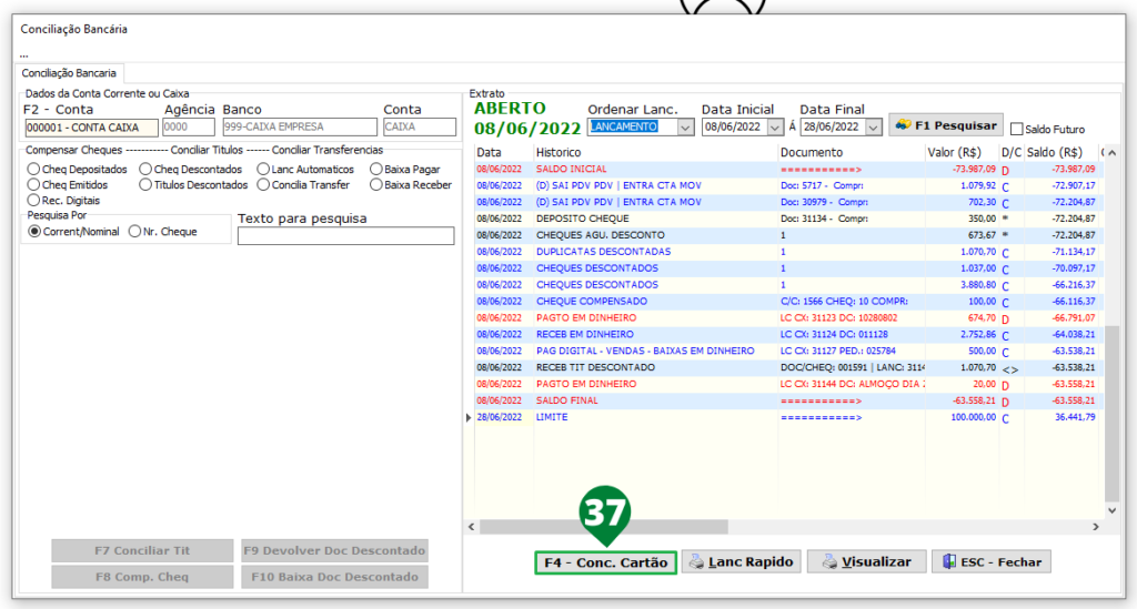 Conciliação Bancária