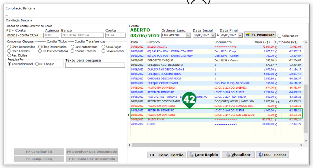 Conciliação Bancária
