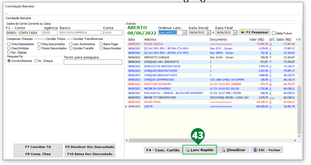 Conciliação Bancária