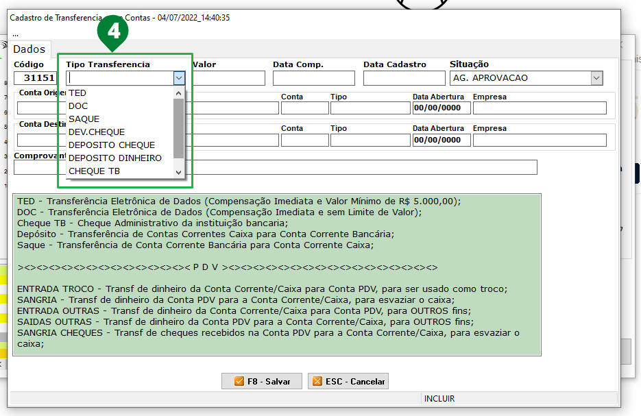 Transferencia bancária